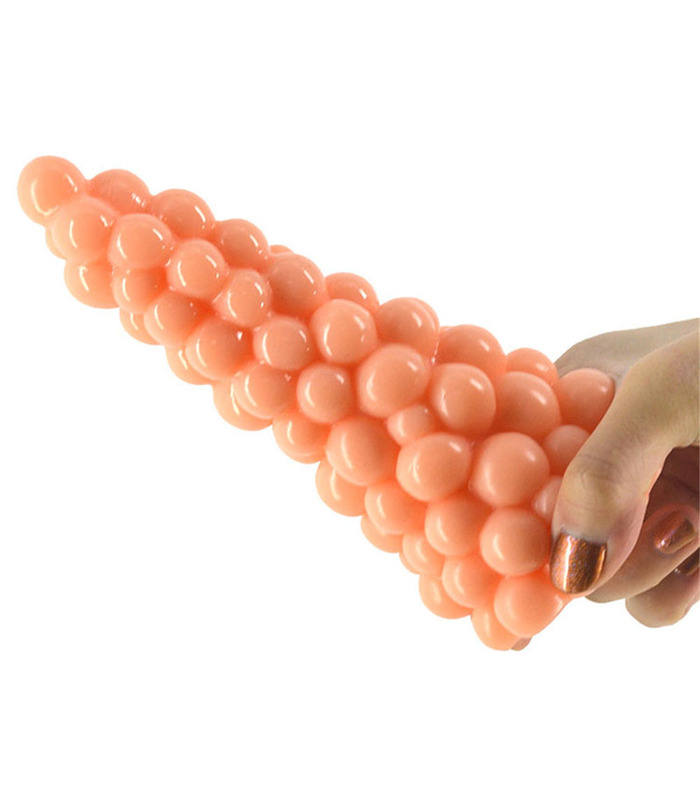 FAAK Grapes Beads Cone Anal Plugs Sex Toys Soft