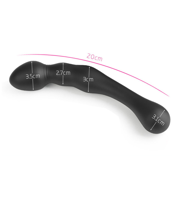 Double-ended Round Head Curve Anal Plugs Toys
