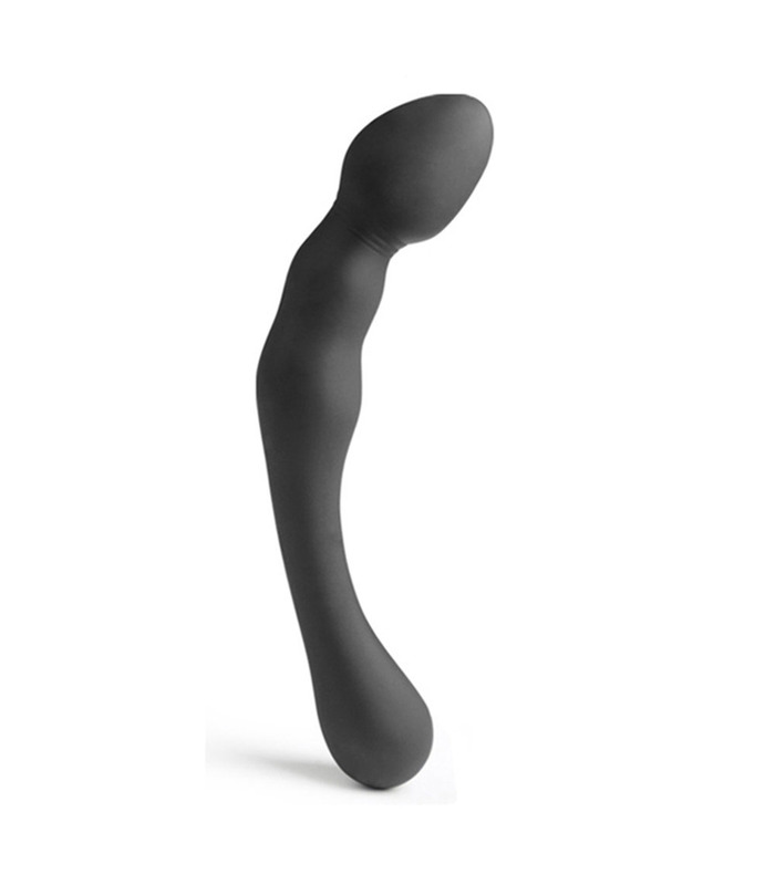 Double-ended Runde Kopf-Kurve Anal-Spielzeug-Plugs