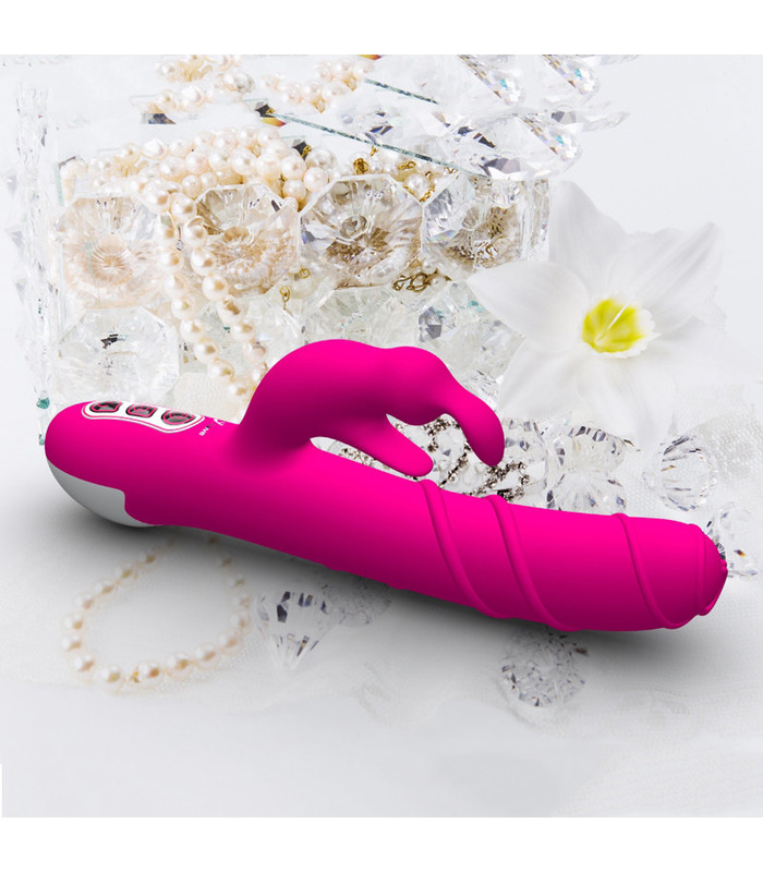 Schraube Kurve Wiederaufladbare Rabbit Vibrator Mehrere Muster Medizinischem Silikon Wasserdicht