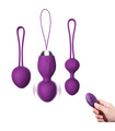 Fovel Remote Control Vibrators Kegel Balls Kit Vibrating Massager Rechargeable 3pcs