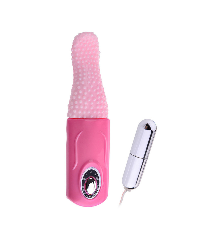 Lifelike Tongue Vagina Clitoris Oral Sex Toys Egg Vibrator Female Masturbation - Pink