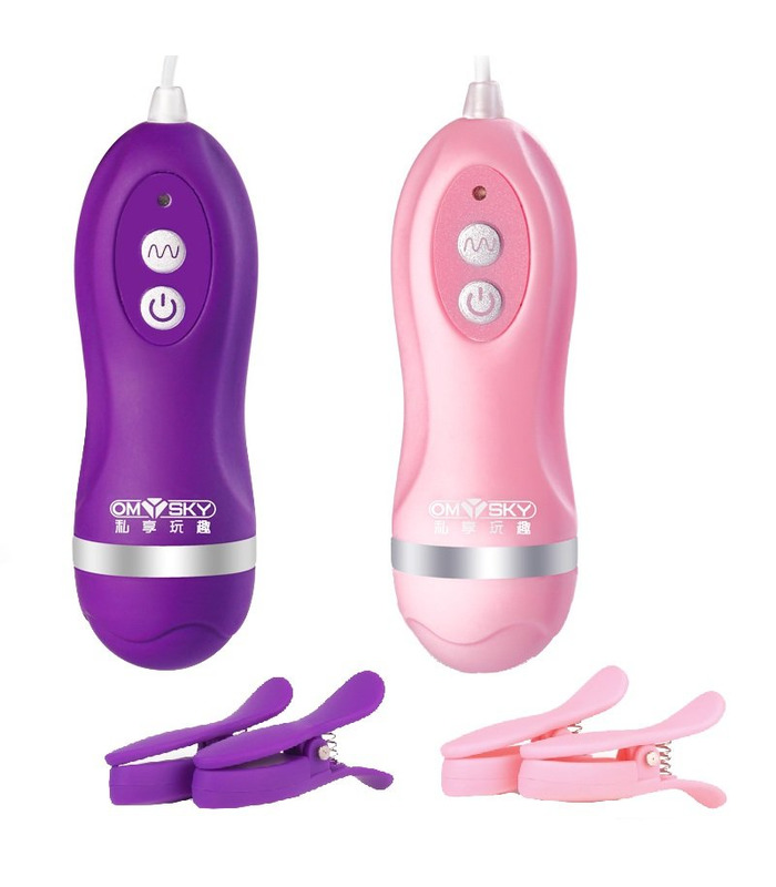 10 Speeds Waterproof Breast Massage Nipple Vibrator Clitoris Clip Vibrating Nipple Clamps Silicone Vibrators Sex Toys for Women