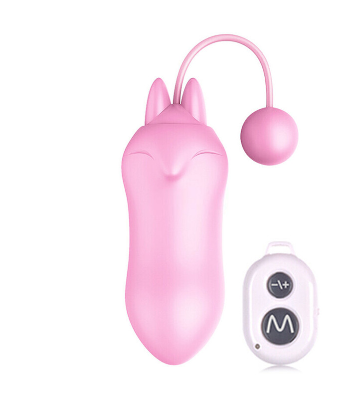 Wireless Remote Control Vibrator Liebe Eier Fox-Schwanz-Design Mit Mehreren Frequenzen