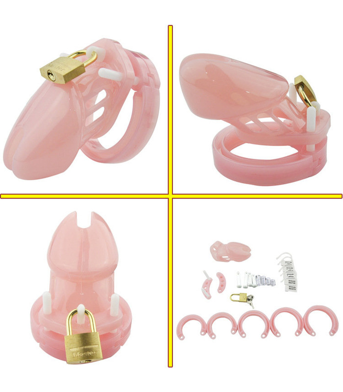 Breathable Male Chastity Cage Penis Locking Jail with Lock and Key