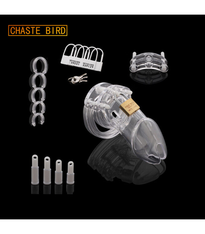 Breathable Male Chastity Cage Penis Locking Jail with Lock and Key