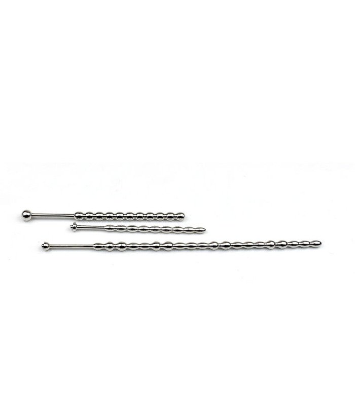 6mm Dia Double Ended Stainless Steel Urethral Dilatator Harnröhren-Stimulator Sonde Erwachsenen Sex-Spielzeug