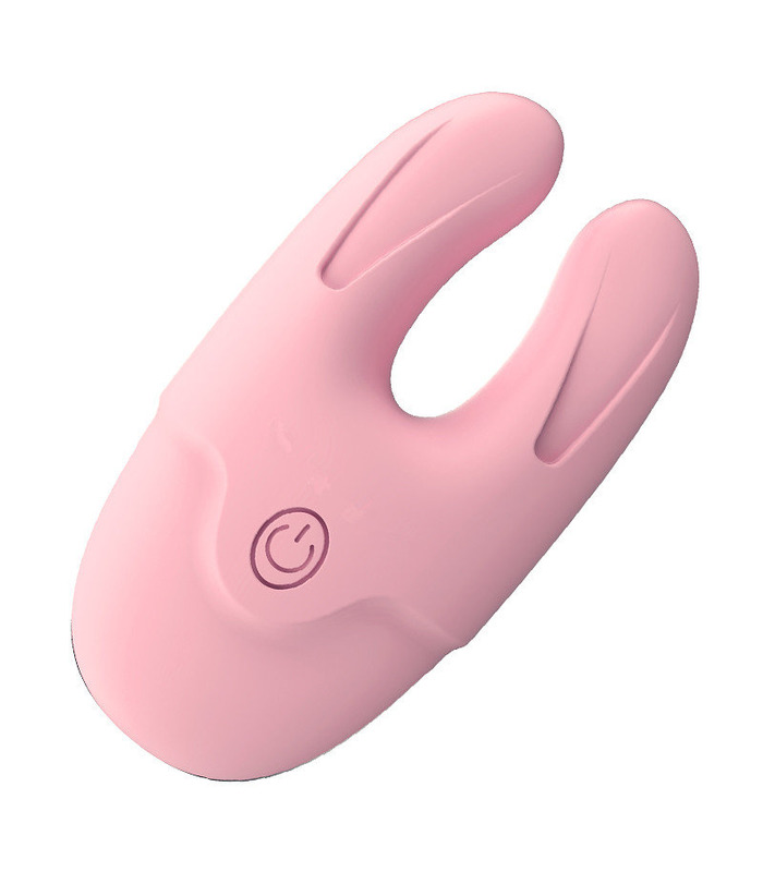 YEAIN Rabbit Ear Vibrating Mini Nipple Clamps Flirting Sex Toys For Women - Pink