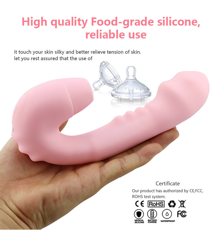 Rotierender Dildo Vibrator Sex-Spielzeug für Frauen-Heizung G-Spot Nippel Klitoris-Stimulation Saugen Vibrator Wasserdicht Oral