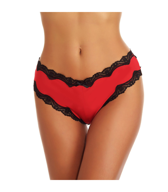 Spitze Saum Kreuz-Kreuz Bowknot Sexy Höschen