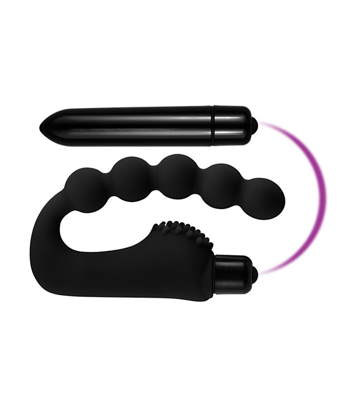 SEXTHROB Anal Beads Kürbis Prostata Massager - Schwarz