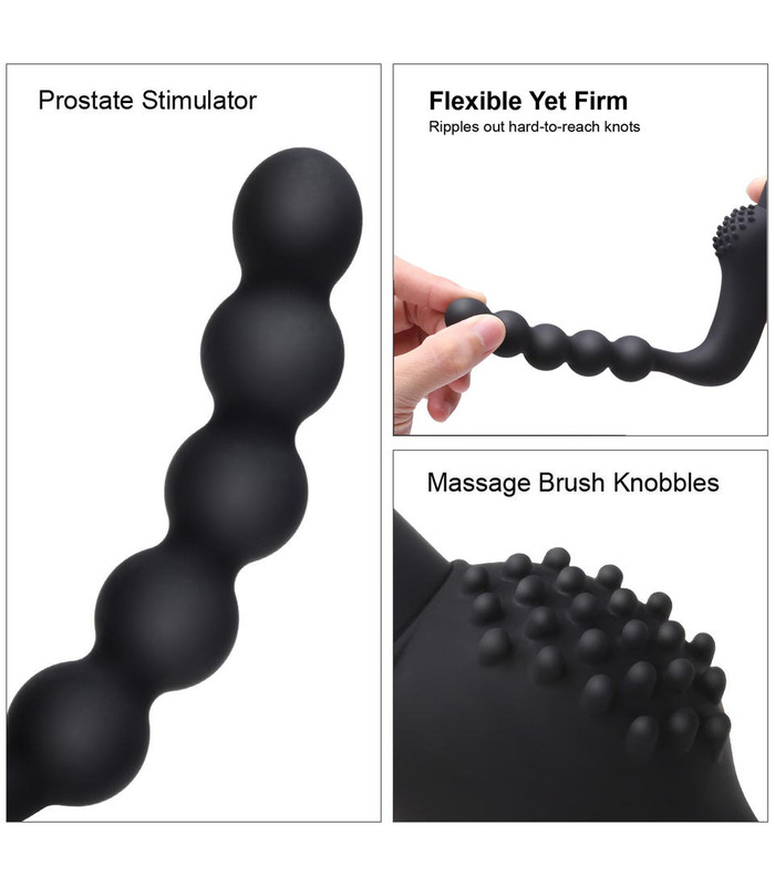 SEXTHROB Anal Beads Kürbis Prostata Massager - Schwarz