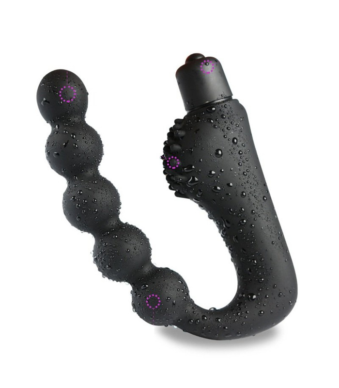 SEXTHROB Anal Beads Kürbis Prostata Massager - Schwarz