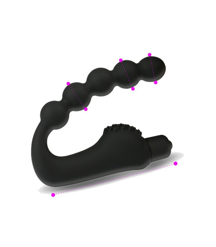 SEXTHROB Anal Beads Kürbis Prostata Massager - Schwarz