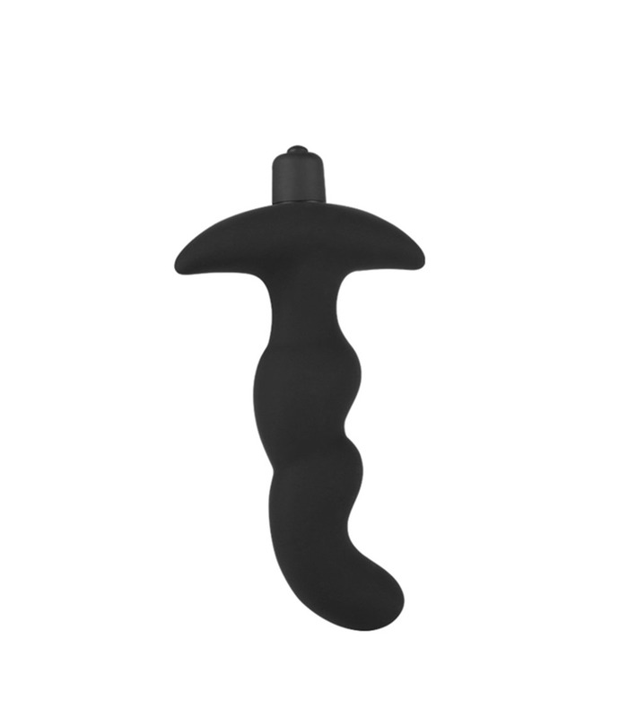 Wearable Anal-Stimulator Vibrierende Mini-Massagegerät Stecker - Schwarz