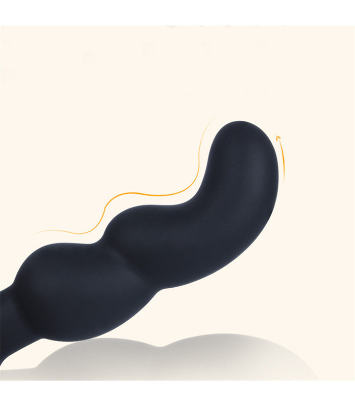 Wearable Anal-Stimulator Vibrierende Mini-Massagegerät Stecker - Schwarz
