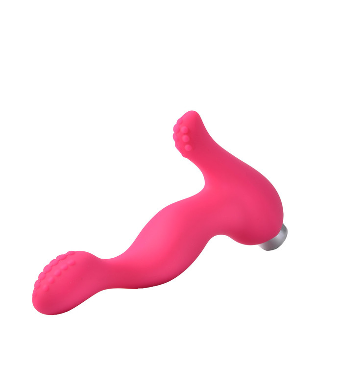 Easy Control Anal Toy Raised Particles Prostate Gland and Perineum Stimulation - Rose