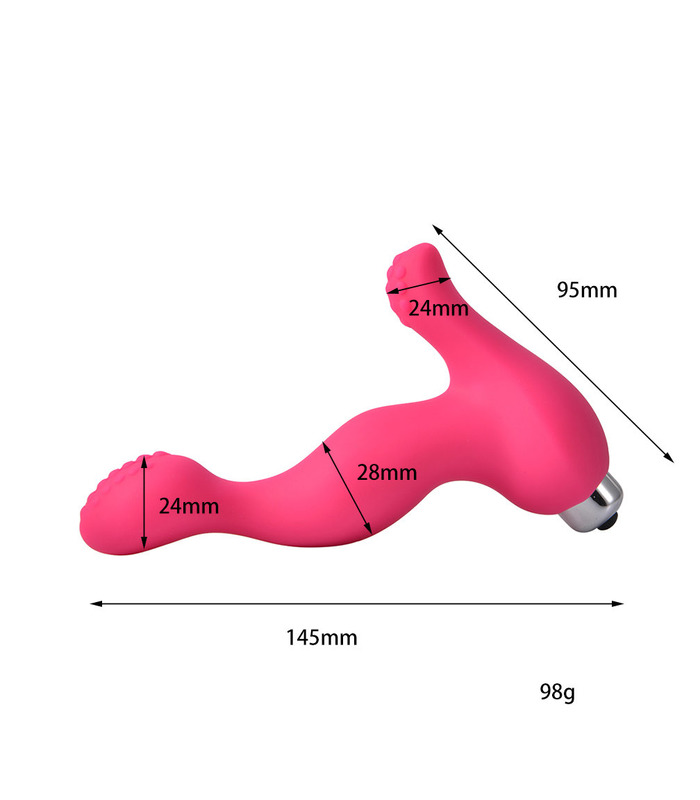 Easy Control Anal Toy Raised Particles Prostate Gland and Perineum Stimulation - Rose