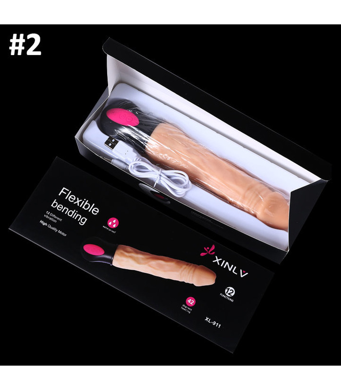 Wiederaufladbare Stoßend Dildo Smart Erwärmung Realistische Vibrator 3 Typ 12-Funktion, Sex-Spielzeug