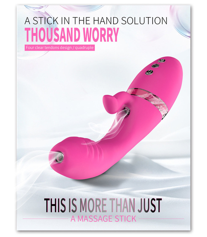Dildos Head Clit Sucking Vibrators Stimulators Female Masturbation Pleasure - Red
