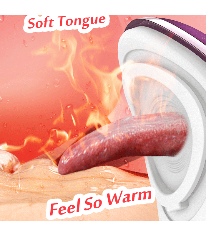 Tongue Tickler Clit Vibrator Nipple Sucker Female Masturbation G Spot Massage Sex Toys for Women