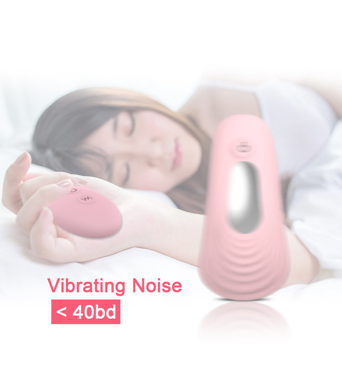 Wireless Remote Clit Vibrartor with Low Noise Waterproof Invisible Female Sex Toys Adult Toys - Pink