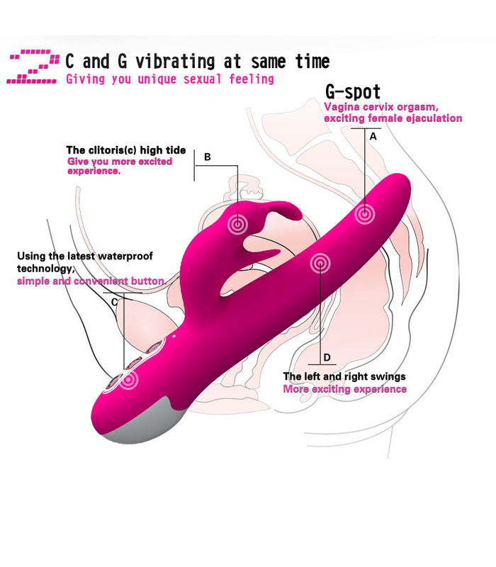 Y Liebe, Automatische Rotation Rabbit Klemmen G-Punkt Vibratoren Clit 7 Geschwindigkeiten Wiederaufladbar