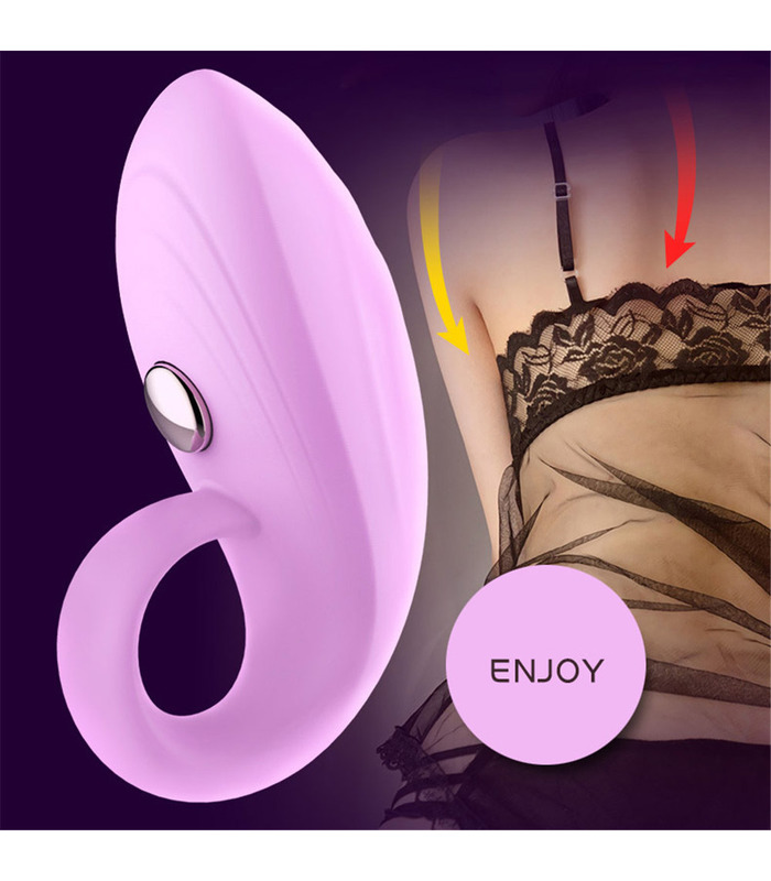 Leten Mini-Finger-Ring-Vibratoren, Weibliche Masturbator Elastischen Stimulator - Pink