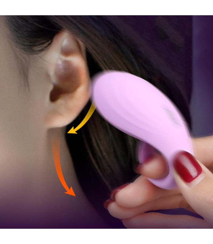 Leten Mini-Finger-Ring-Vibratoren, Weibliche Masturbator Elastischen Stimulator - Pink