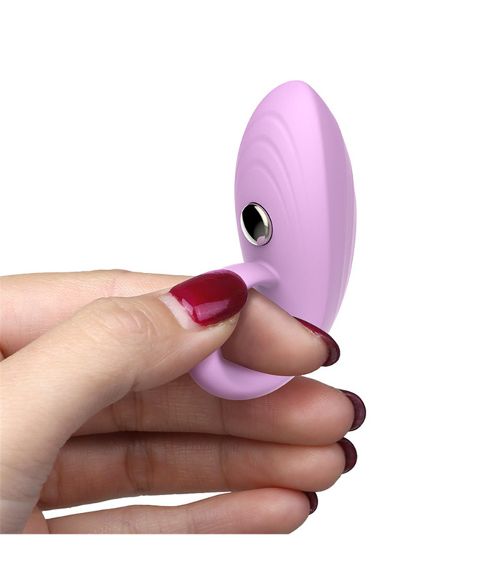 Leten Mini Finger Ring Vibrators Female Masturbator Elastic Stimulator - Pink