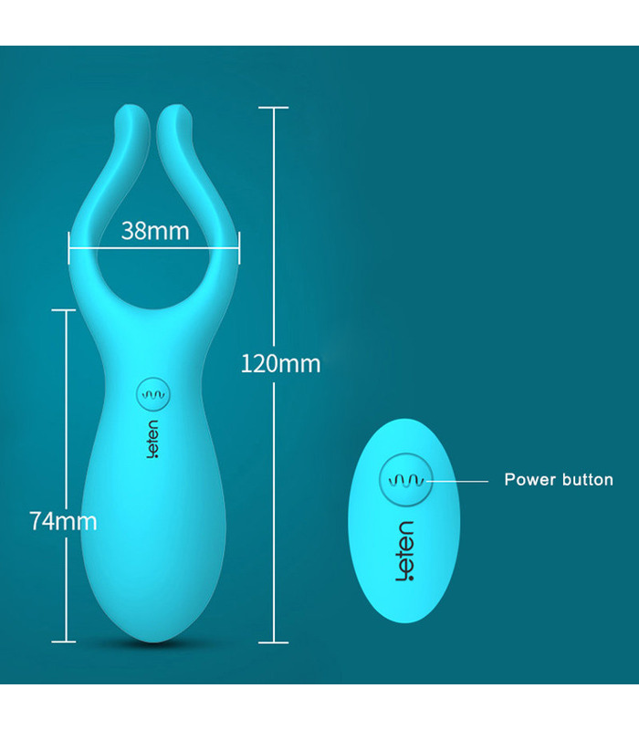Multifunktions-Vibrator Unisex Sex Spielzeug Wasserdicht Erwachsenen-Spielzeug Klitoris-Massager Masturbation - Blau