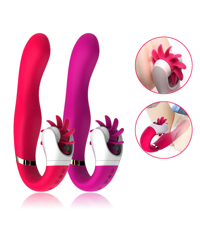 Heating Rotation Licking Tougue Kiss Clitoral G-spot Vibrators 12 Modes