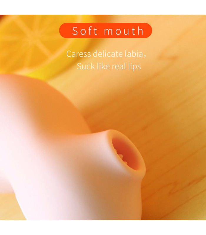 Clitoral Suction Vibrator Clit Massage Sucking Simulation Rechargeable Sex Toys for Women - Pink