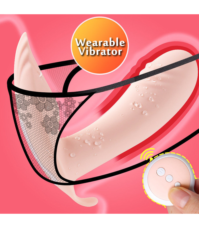 Jeusn Unsichtbar Tragbare Drahtlose Fernbedienung Vibrator Intelligente Aufwärmen - Nude