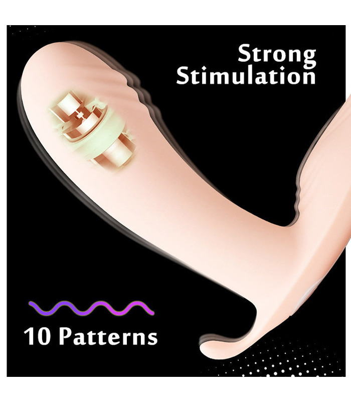 Jeusn Unsichtbar Tragbare Drahtlose Fernbedienung Vibrator Intelligente Aufwärmen - Nude