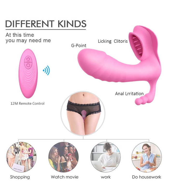 Remote Control Vibrator Clit Massage G Spot Penetration Smart Heating Sex Toys for Women - Pink