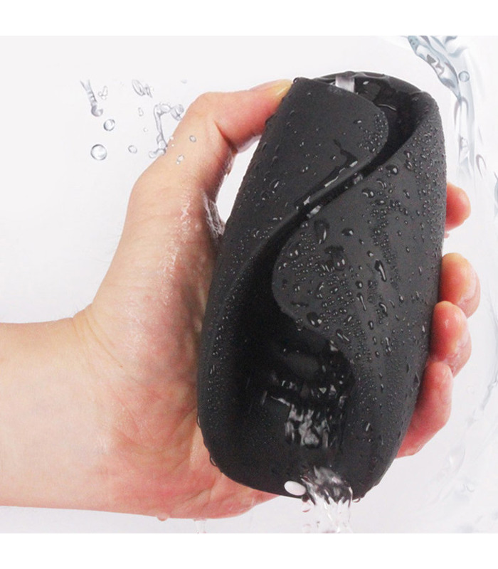 Rends Pulse Shock Wave Male Masturbator Multiple Frequencies Mammary Intercourse - Black