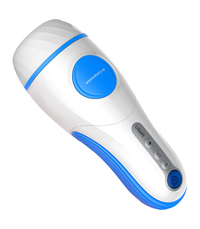 Leten Squeezable Verdichtung Von Luft Stöhnen, Pussy Masturbatoren Tasche - Blau