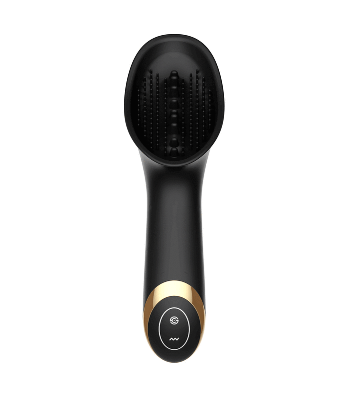 SEXTHROB Granules Tongue Lick Clitoris Vibrator - Black