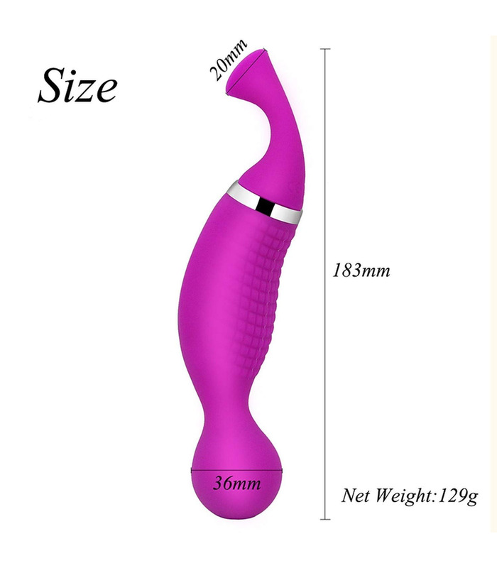 Clit Sucker G Spot Massage Rechargeable Clitoral Vibrator Strong Suction for Vagina - Rose