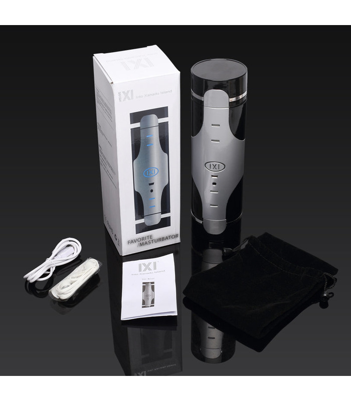 Smart Vibration Rechargeable Male Masturbator Sexual Moans Earphone Available by AiLighter - Silver