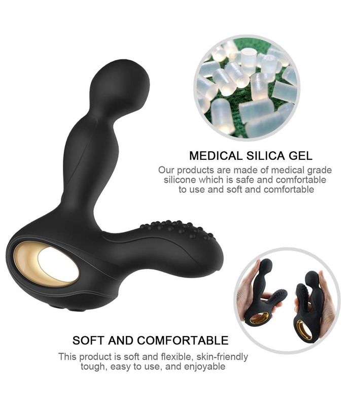 360 ° - Drehung Intelligente Heizungs-Prostata Massager Wireless Remote 10 Vibrierende Anal-Plugs G-Punkt-Stimulation