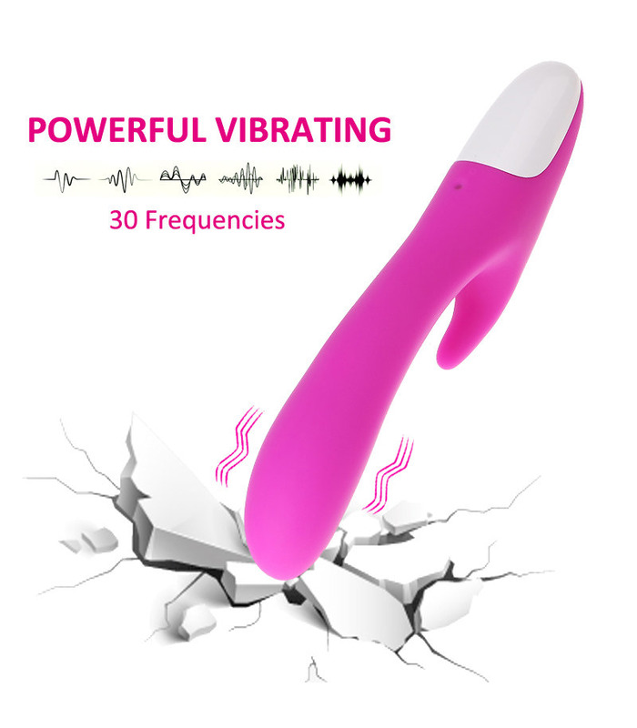 30 Frequency Ripple Rose Mute Rabbit Vibrator Massager