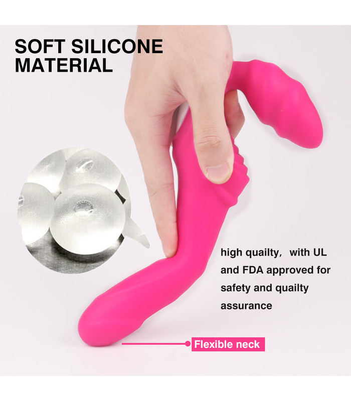 Doppel-Kopf Strapless Strap on-Dildo, G-Punkt Vibratoren, Lesbisch