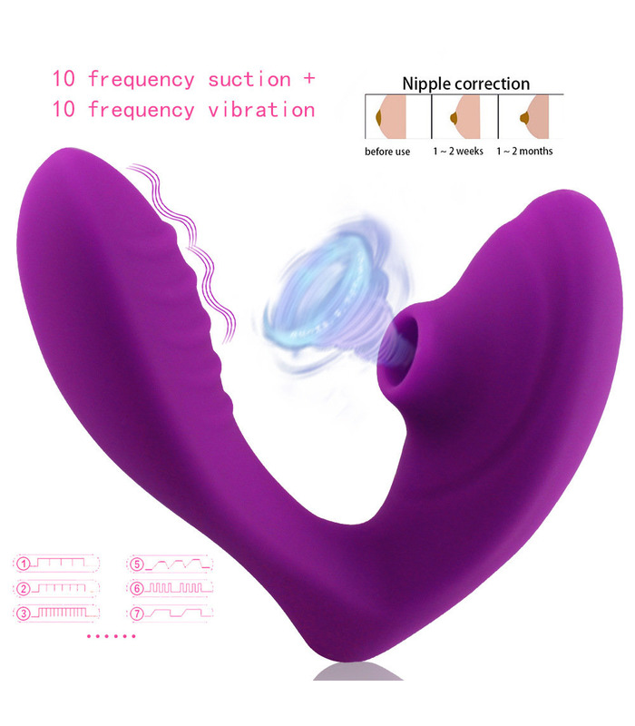 Wireless Klitoris-Saug-Vibrator Tragbar Clit Sucker G-Punkt Massage Weibliche Sex - Spielzeug- Lila
