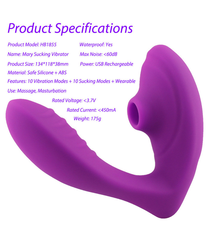 Wireless Klitoris-Saug-Vibrator Tragbar Clit Sucker G-Punkt Massage Weibliche Sex - Spielzeug- Lila