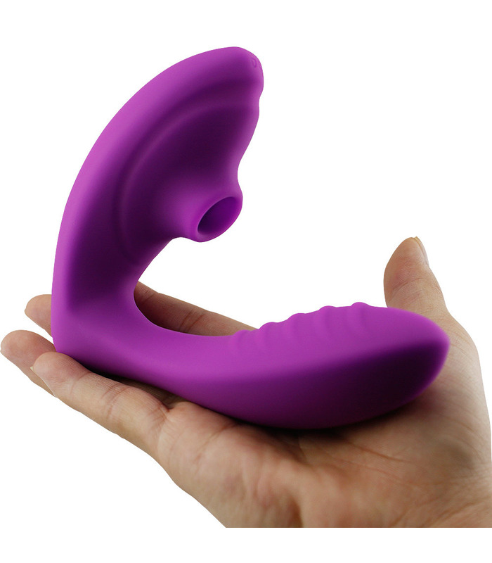 Wireless Clitoral Suction Vibrator Wearable Clit Sucker G Spot Massage Female Sex Toy - Purple