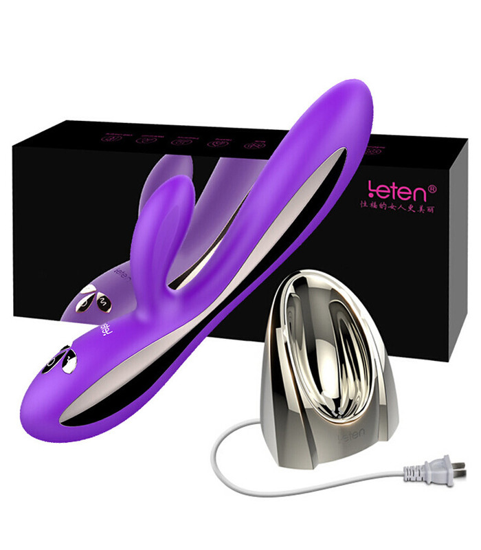 Leten Luxurious Magnetic Charging Base Rabbit Vibrator