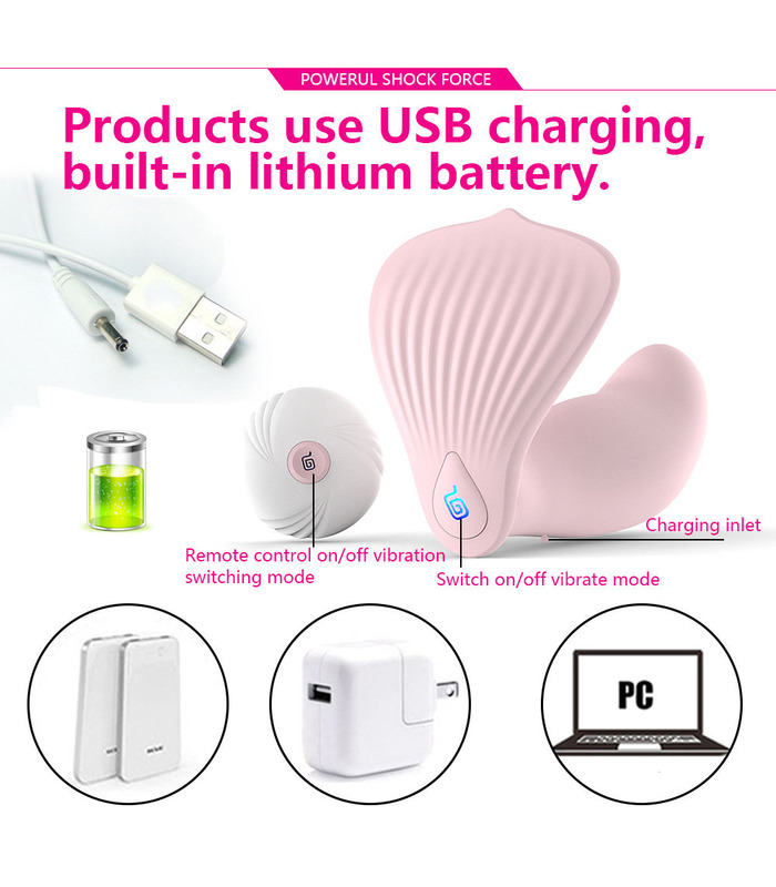 Colorful Shell Wireless Remote Control Vibrator G-Spot and Clit Stimulation