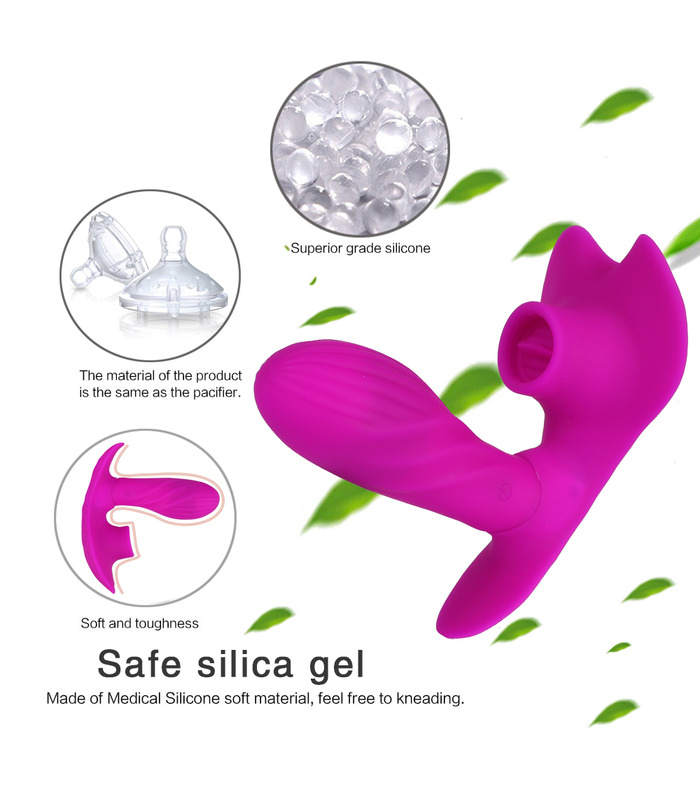 Heating Invisible Wearable Vibrator Wireless Remote Women Clitoral Licking Waterproof Sex Toys